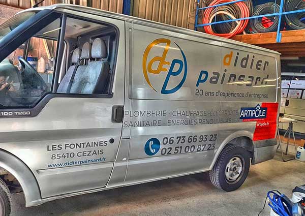 Covering véhicule utilitaire en Vendée pour Didier Painsard